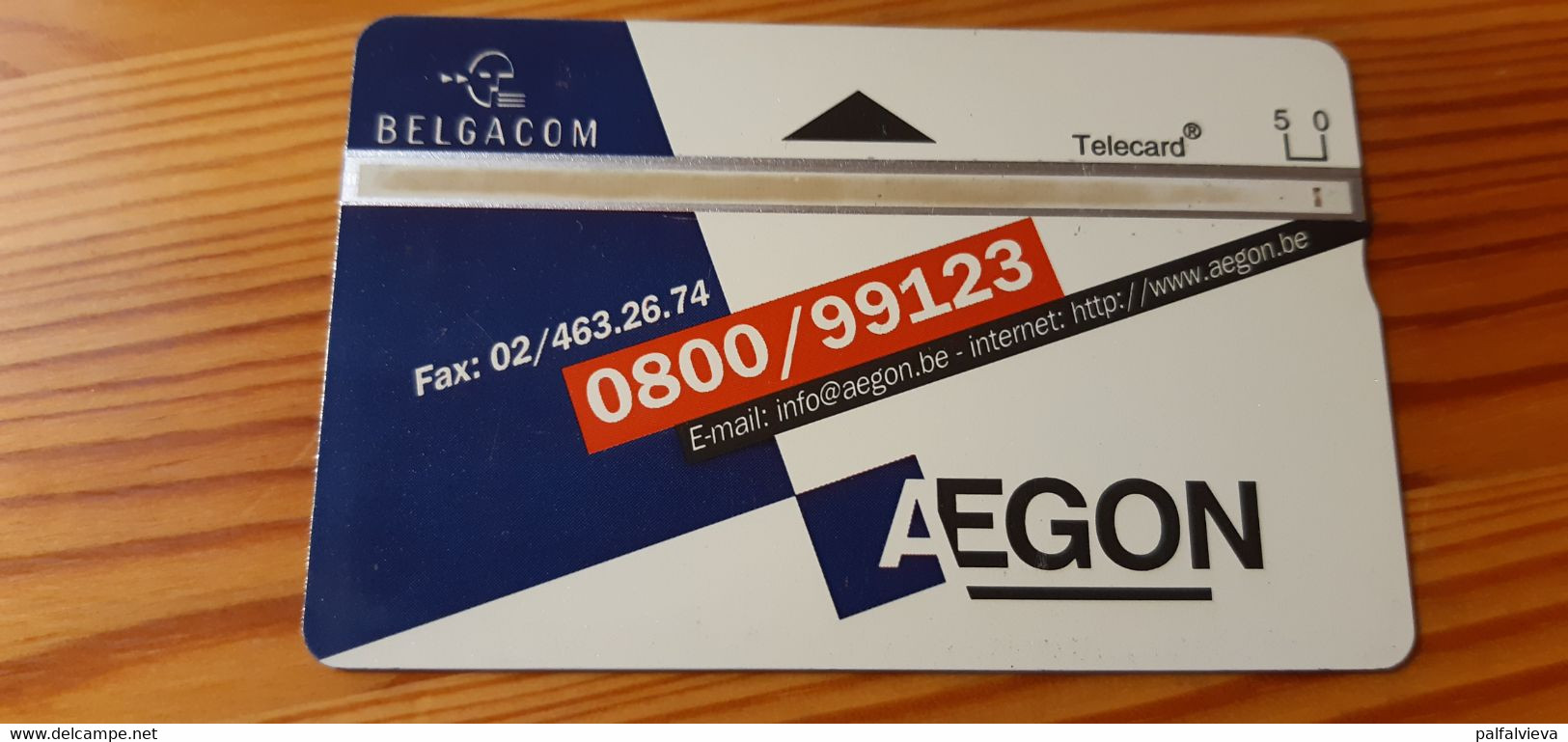 Phonecard Belgium - Aegon 706L - Without Chip