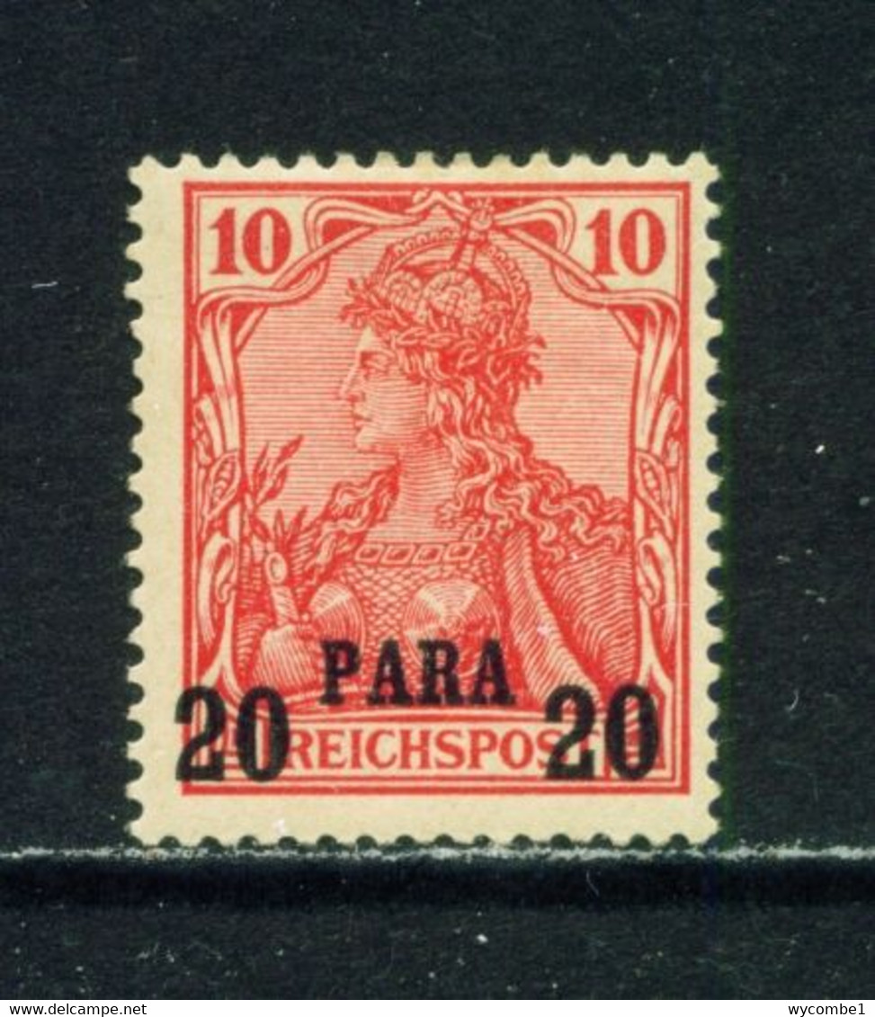 GERMAN PO'S IN TURKEY  -  1900 Germania Reichpost Definitive 20p On 10pf Hinged Mint - Turkey (offices)