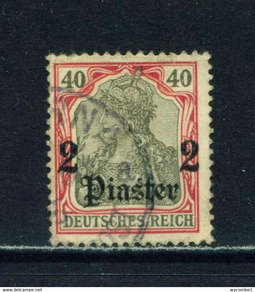 GERMAN PO'S IN TURKEY  -  1905 Germania Deutches Reich Definitive 2p On 40pf Used As Scan (creased Corner) - Turkey (offices)