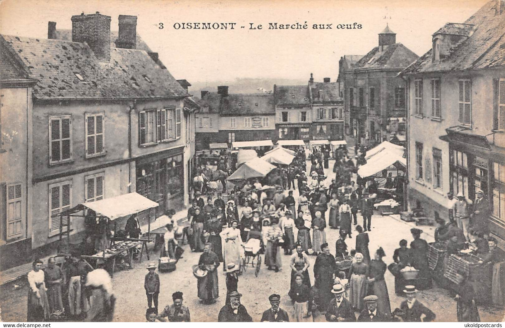 CPA 80 -  OISEMONT  (Somme) - Le Marche Aux Oeufs - Oisemont