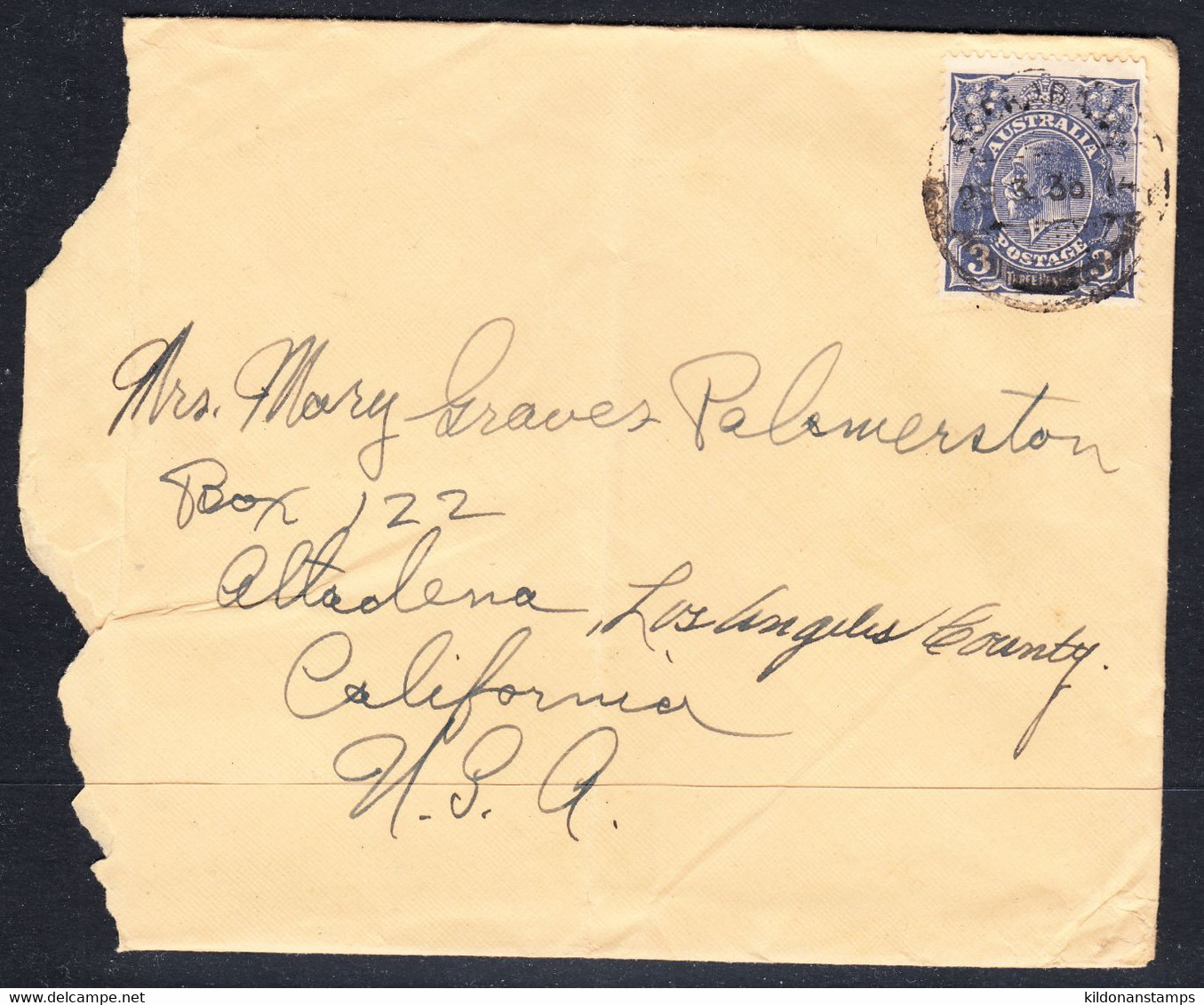 Australia, Postmark Mar 25, 1936 - Lettres & Documents