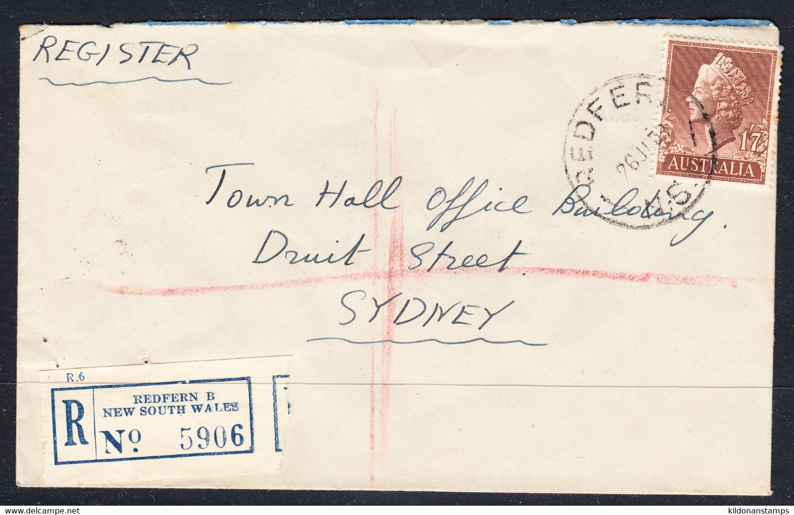 Australia Registered, Postmark Jun 26,1959 - Lettres & Documents