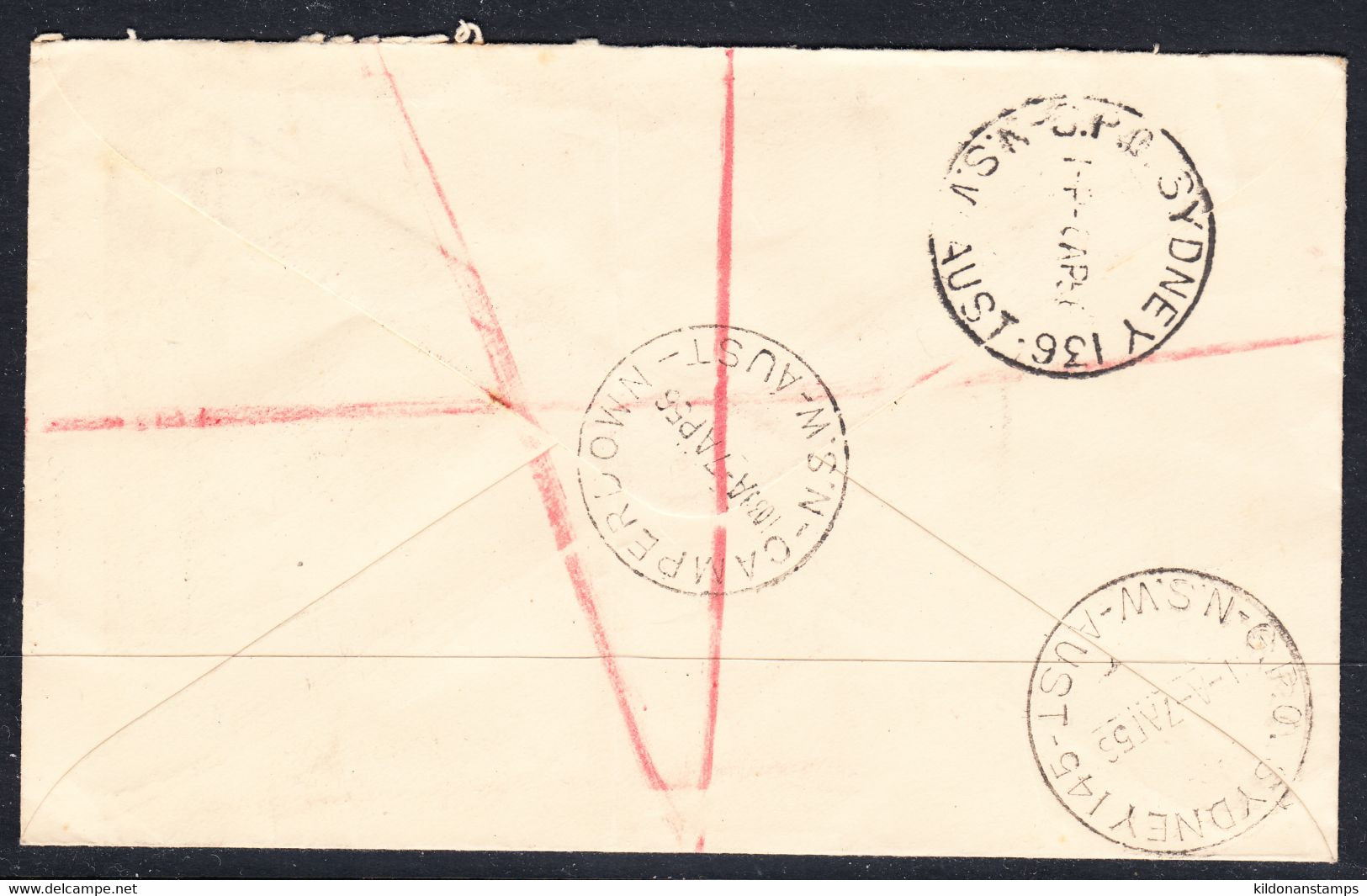 Australia Registered, Postmark Apr 7, 1956 - Lettres & Documents