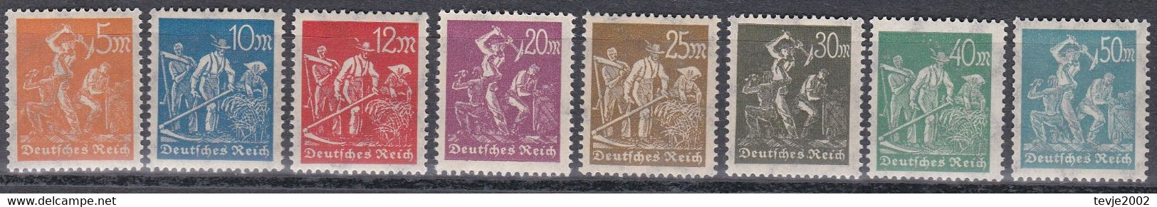 Deutsches Reich 1922/23 - Mi.Nr. 238 - 245 - Postfrisch MNH - Nuevos