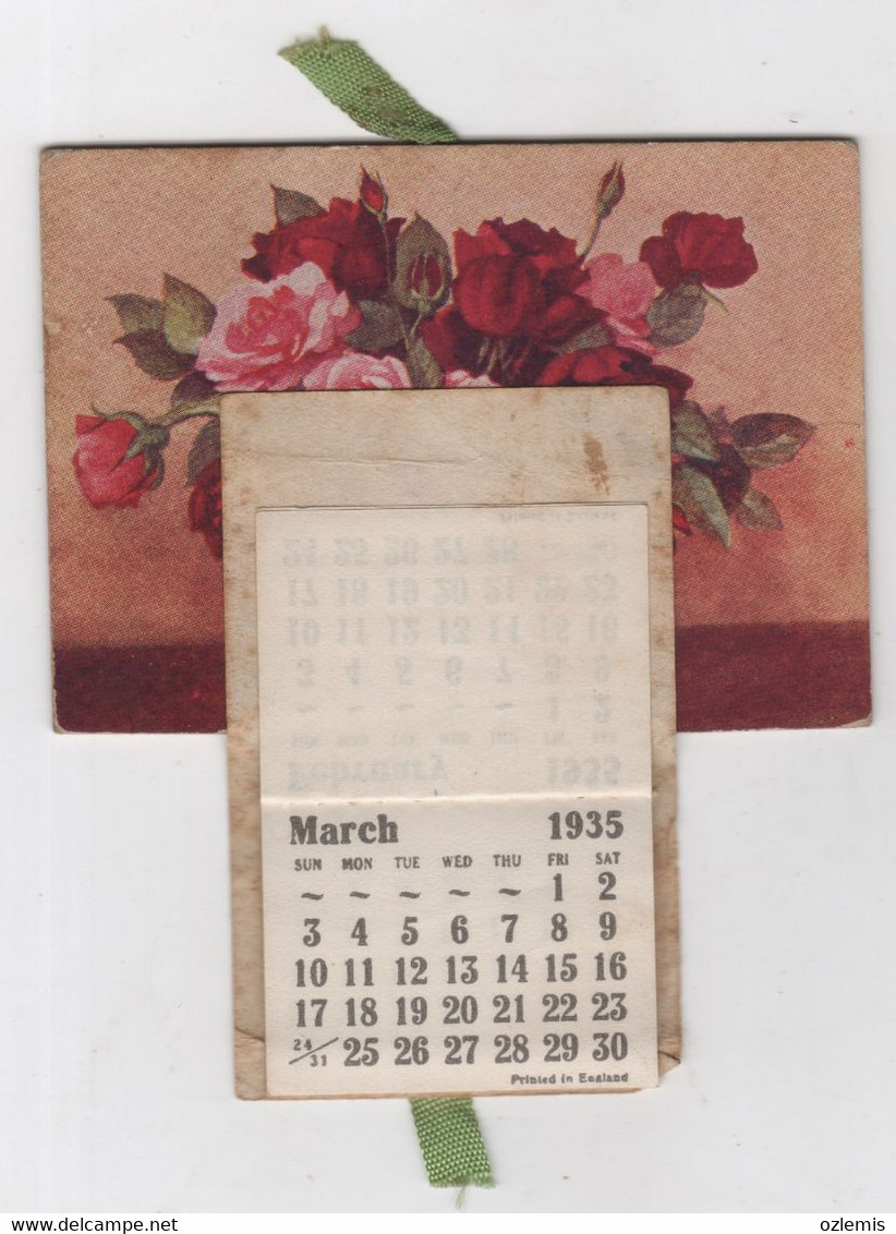 1935 CALENDARS ,PRINTED IN ENGLAND - Grand Format : 1921-40