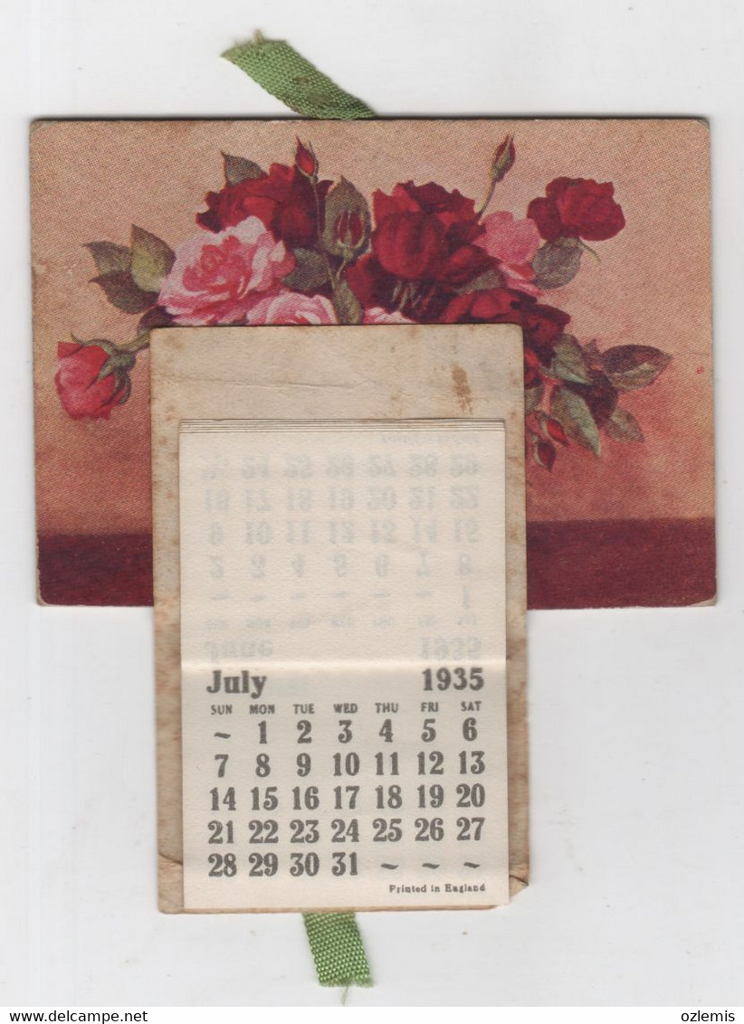 1935 CALENDARS ,PRINTED IN ENGLAND