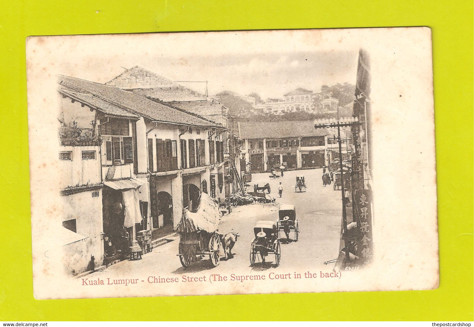 Kuala Lumpur Chinese Street The Supreme Court In The Back Edit Lambert - Malasia