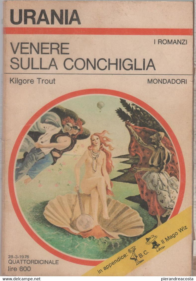 Venere Sulla Conchiglia. Urania 693 -  Kilgore Trout - Ciencia Ficción Y Fantasía