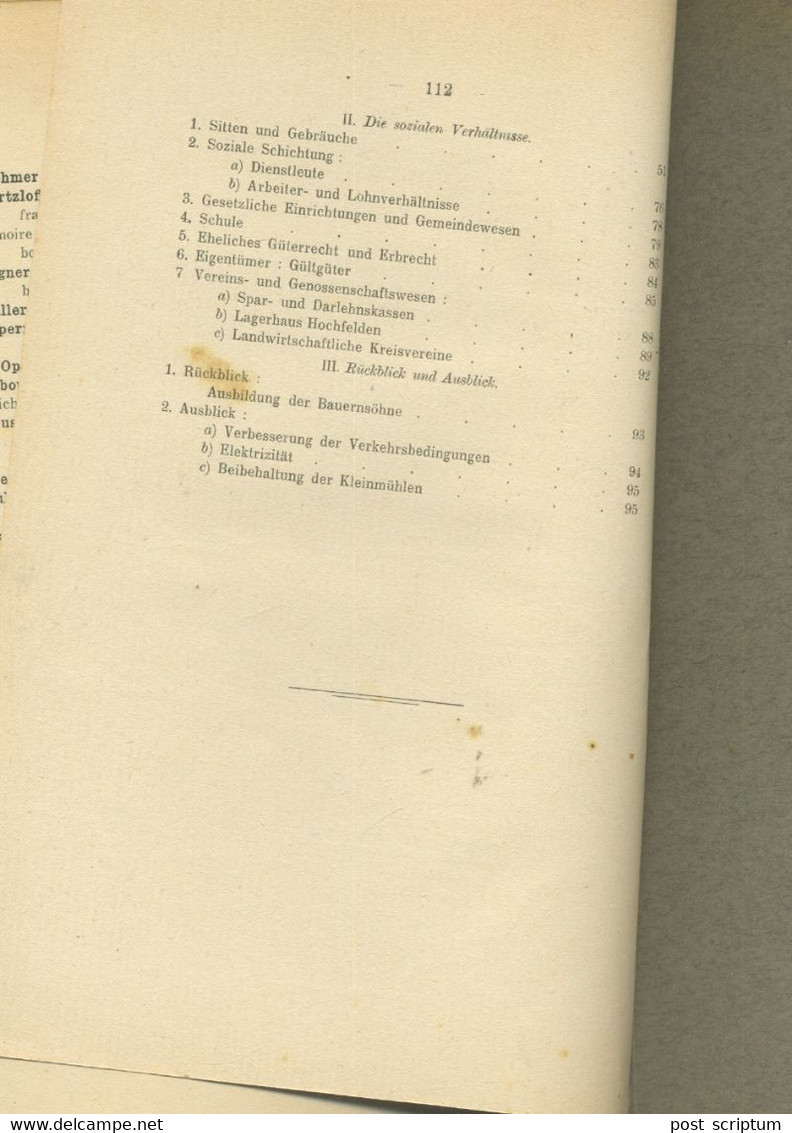 Livre -  Die Wirtschaftlichen SocialenVerhältnisse Des Kocherbergerlandes Von Paul Robein - Kochersberg - Alsace - Unclassified