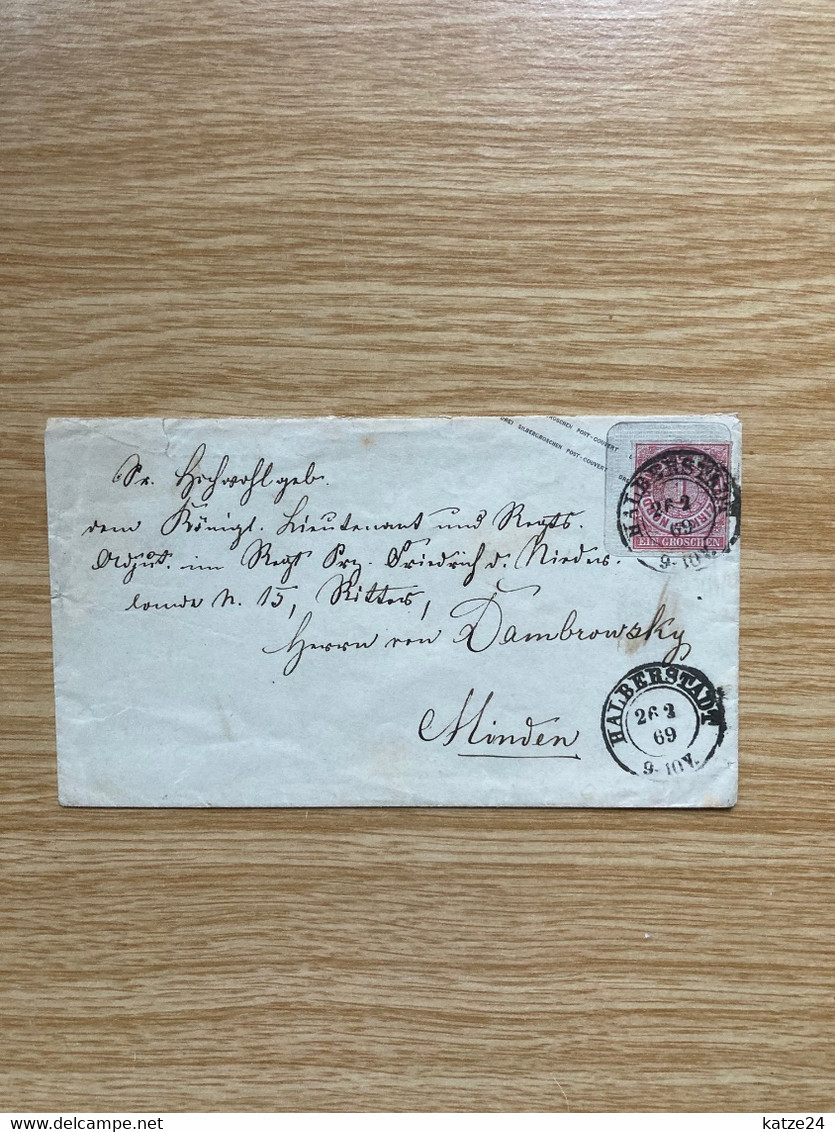 Preußen Stempel "Halberstadt" - Postal  Stationery