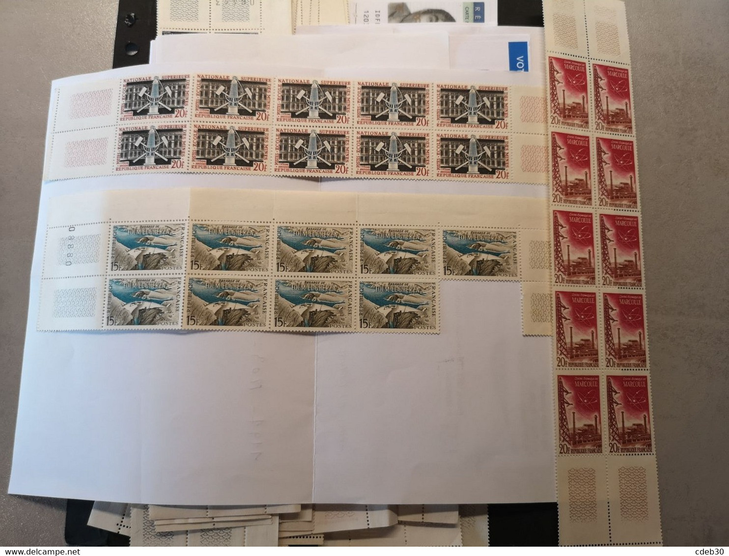 Yvert 1197 - 1203  - 1204 ** Bandes De 10 Bord De Feuille Neuf Avec Gomme - Unused Stamps