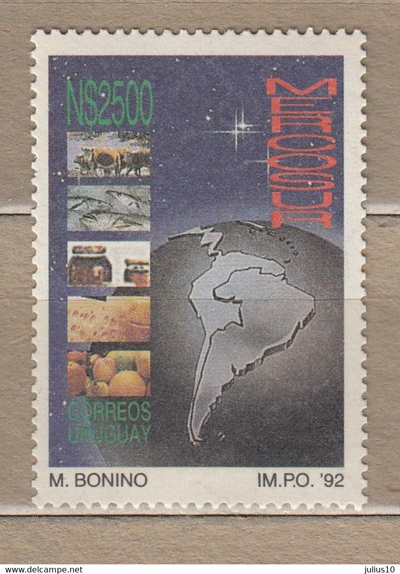 Uruguay 1992 MERCOSUR Map MNH(**) #30246 - Uruguay