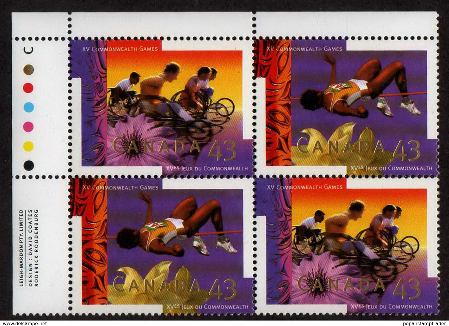 Canada - #1520a - MNH  PB - Num. Planches & Inscriptions Marge