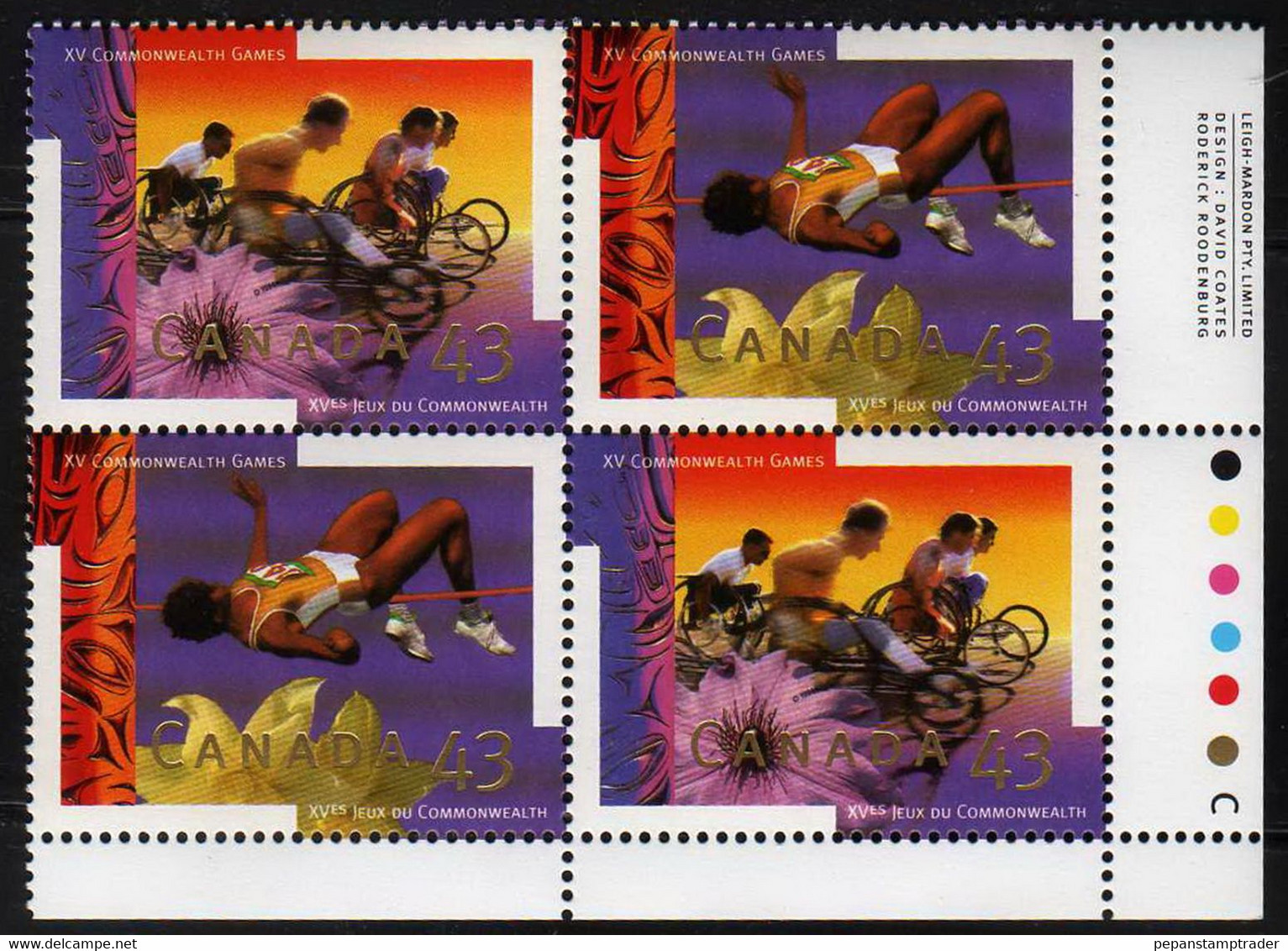 Canada - #1520a - MNH  PB - Num. Planches & Inscriptions Marge