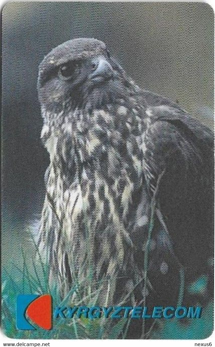 Kyrgyzstan - Kyrgyz Telecom (Chip) - Bird Of Prey 1 (Europa Plus On Front, Red Color Logo Issue), Chip SC7, 50Units, Use - Kyrgyzstan