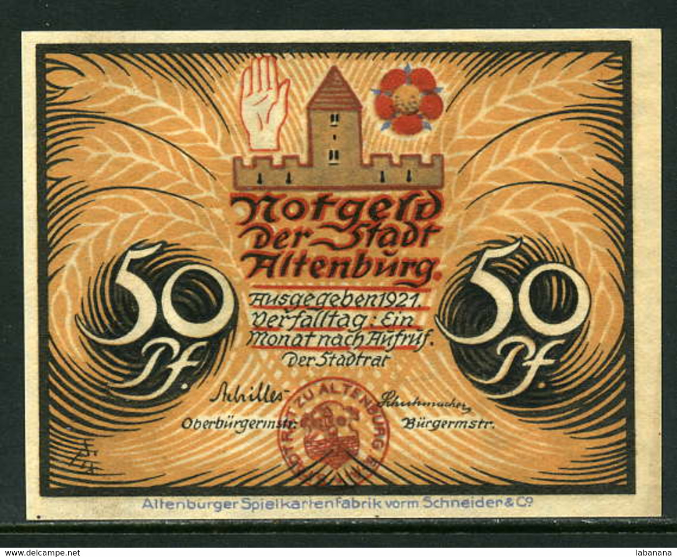 257-Altenburg 6x50pf 1921 (1922)