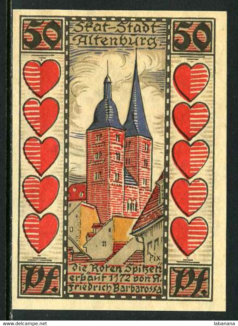 257-Altenburg 6x50pf 1921 - [11] Local Banknote Issues