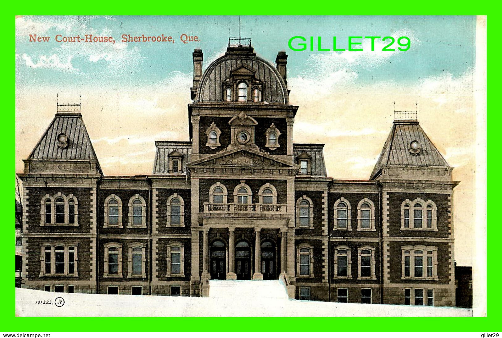 SHERBROOKE, QUÉBEC - NEW COURT-HOUSE - THE VALENTINE & SONS PUBLISHING CO LTD - W. H. GRIFFITH - - Sherbrooke