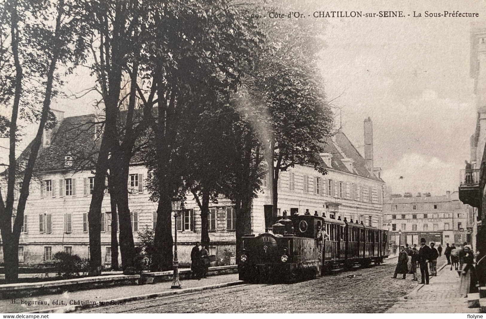 Châtillon Sur Seine - La Sous Préfecture - Train Tramway Tram - Rue De La Commune - Chatillon Sur Seine