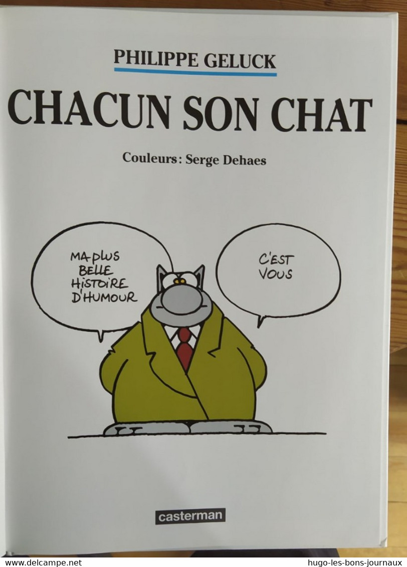 Le Chat_ Chacun Son Chat_ Philipe Geluck_casterman_2017_ - Geluck