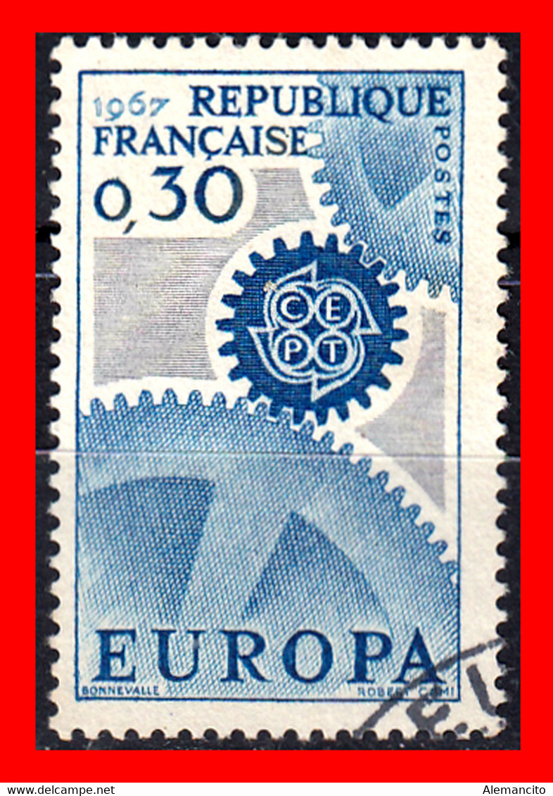 FRANCIA – TIMBRES. AÑO 1967 - EUROPA - Usati