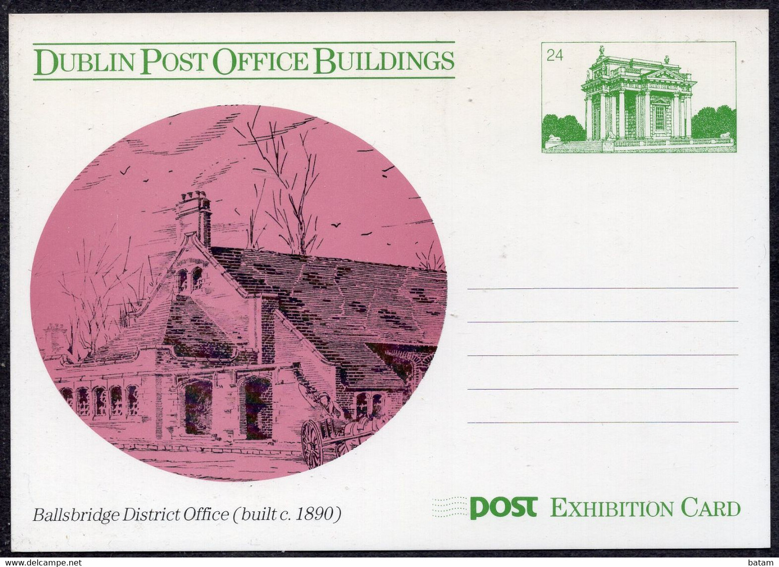 118 - Ireland - Dublin Post Office Buildings - Postal Stationery Card - Unused - Entiers Postaux