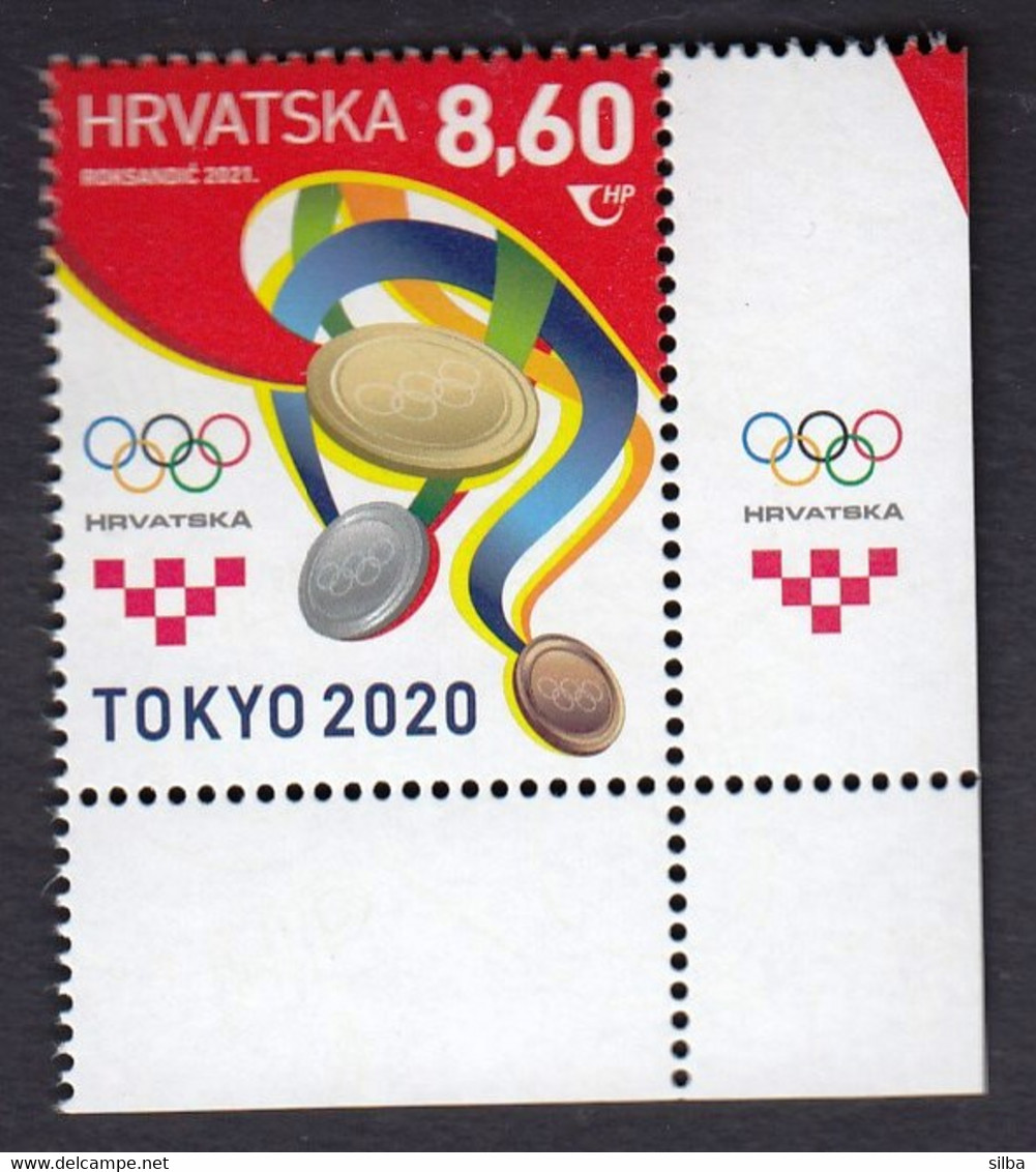 Croatia 2021 / Olympic Games Tokyo 2020 / Medals / MNH Stamp + FDC - Estate 2020 : Tokio