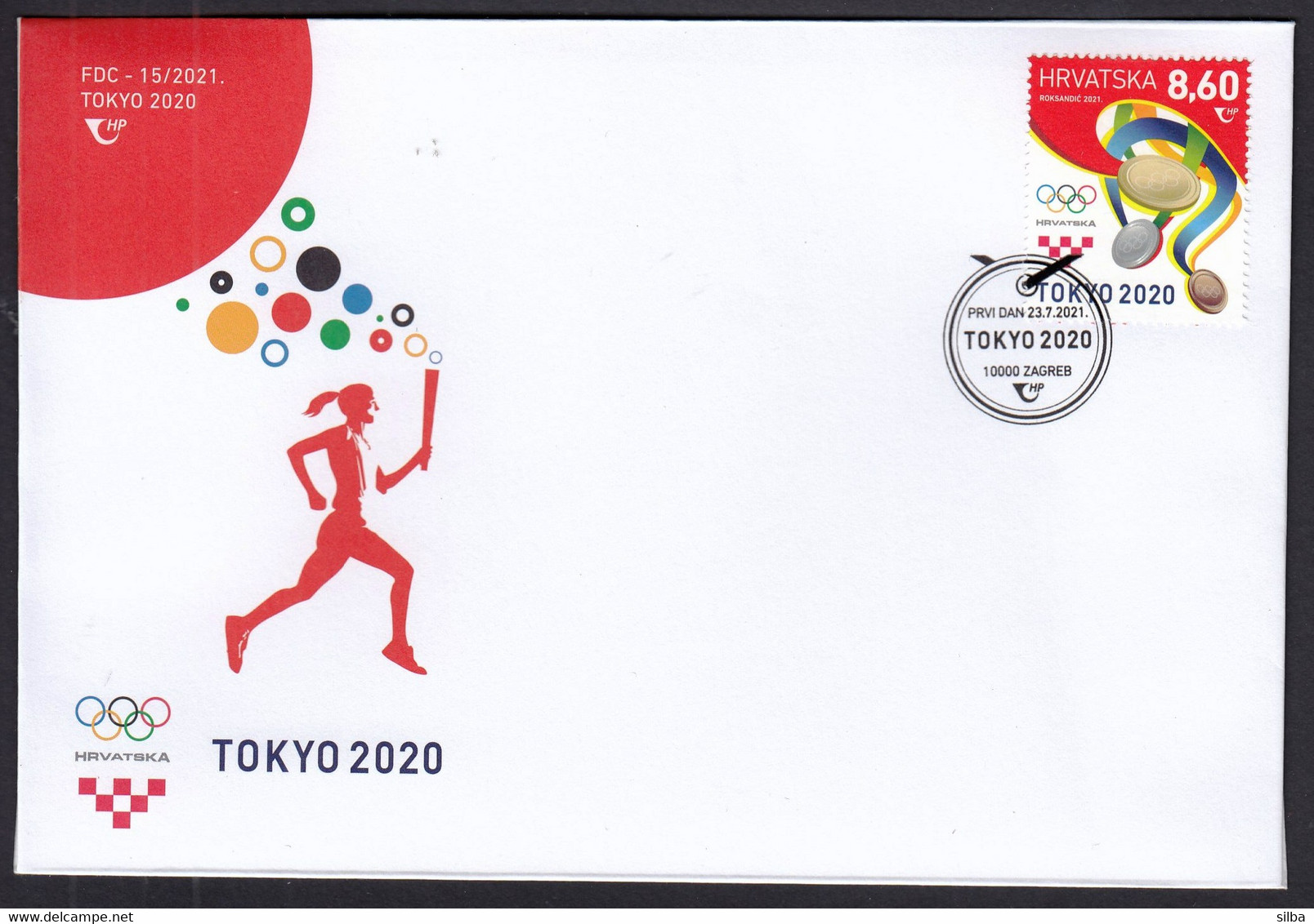 Croatia 2021 / Olympic Games Tokyo 2020 / Medals / MNH Stamps + Vignette + FDC - Estate 2020 : Tokio