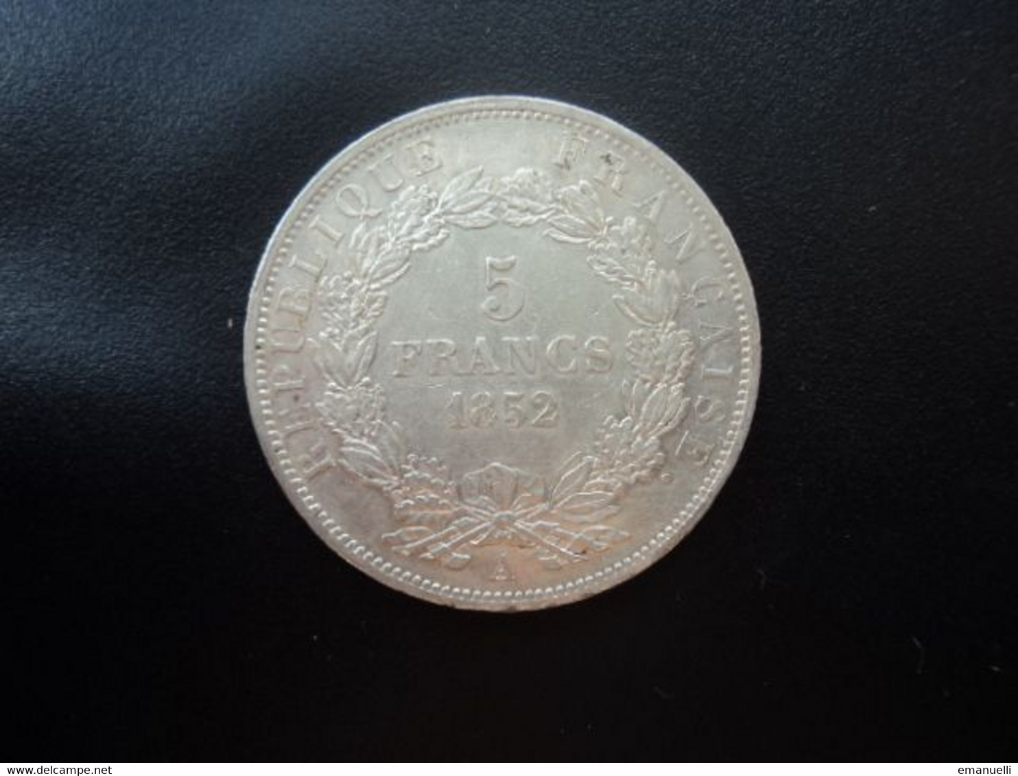 FRANCE : 5 FRANCS  1852 A   tranche B *  F.329 / G.726 / KM 773.1    SUP