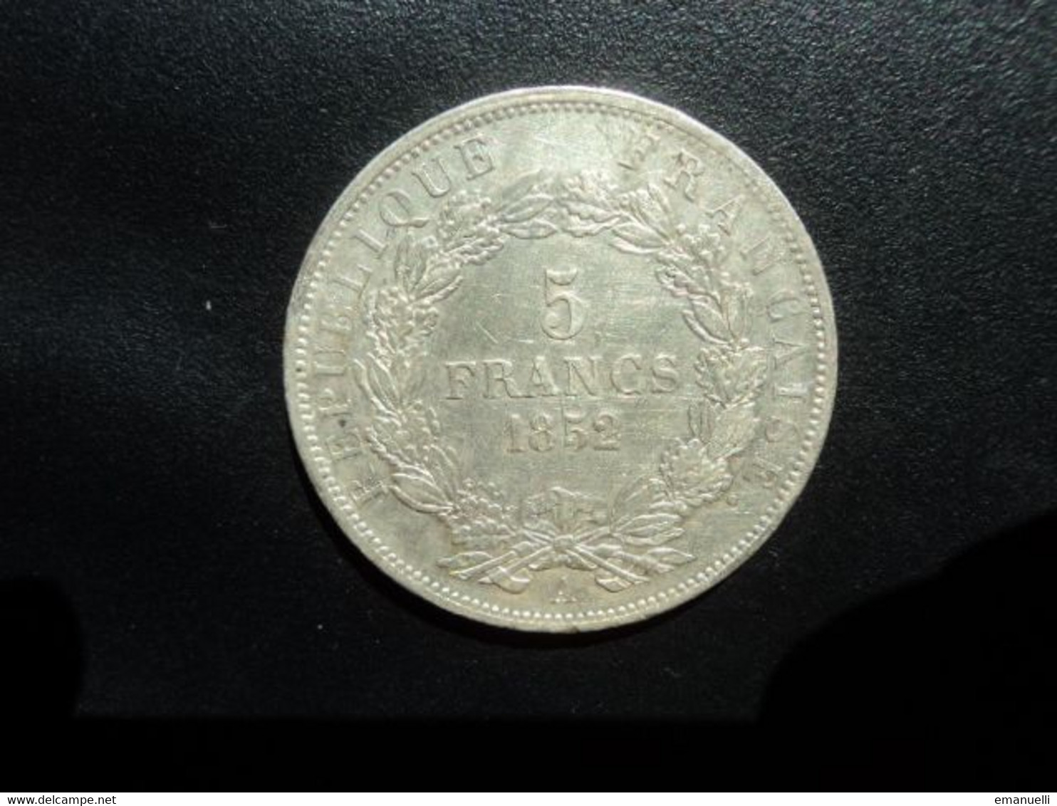 FRANCE : 5 FRANCS  1852 A   tranche B *  F.329 / G.726 / KM 773.1    SUP