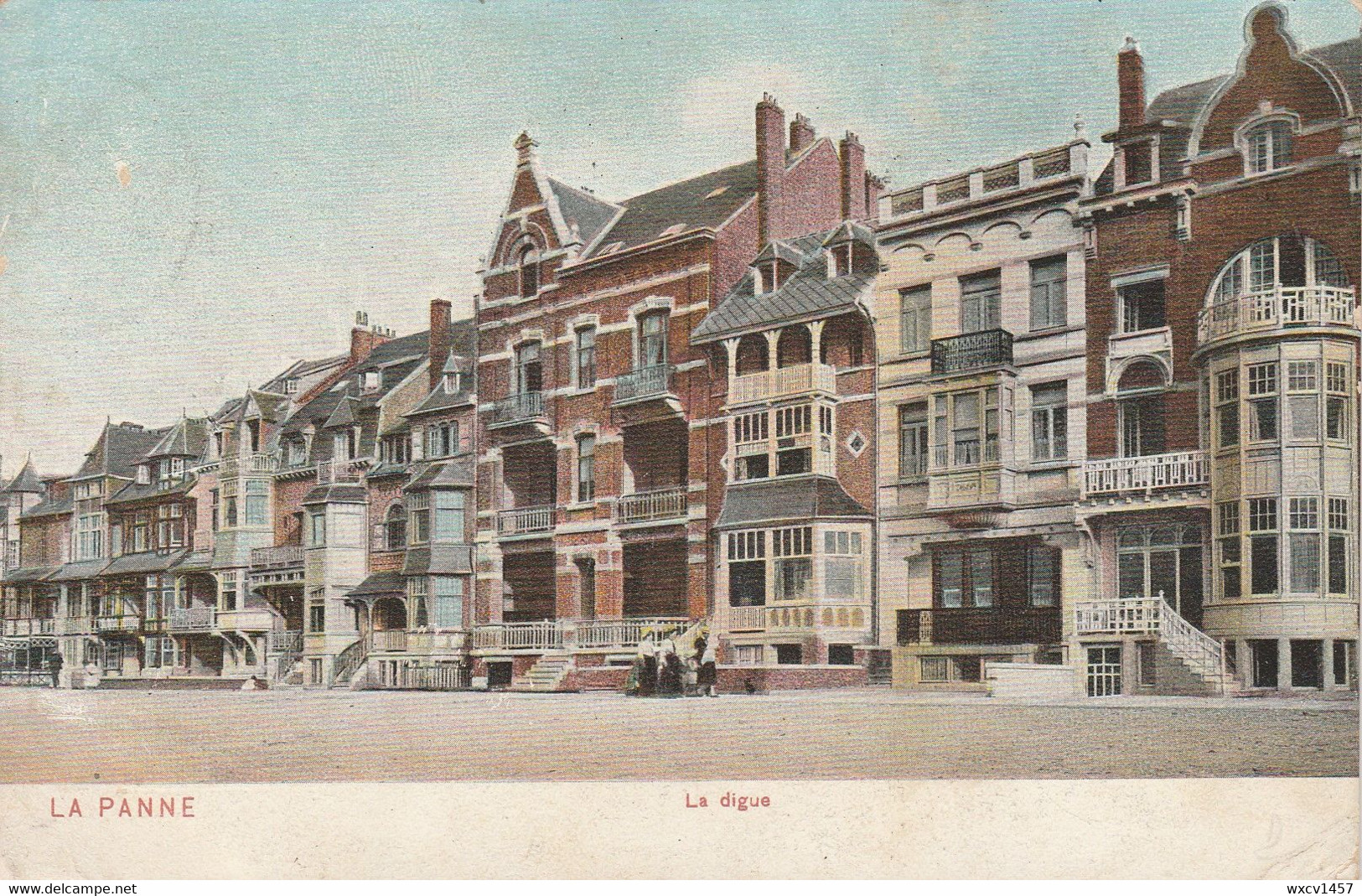 De Panne , La Panne , La Digue ,( DTC Anvers 1905 ,Pan 3 , Kleur ) - De Panne