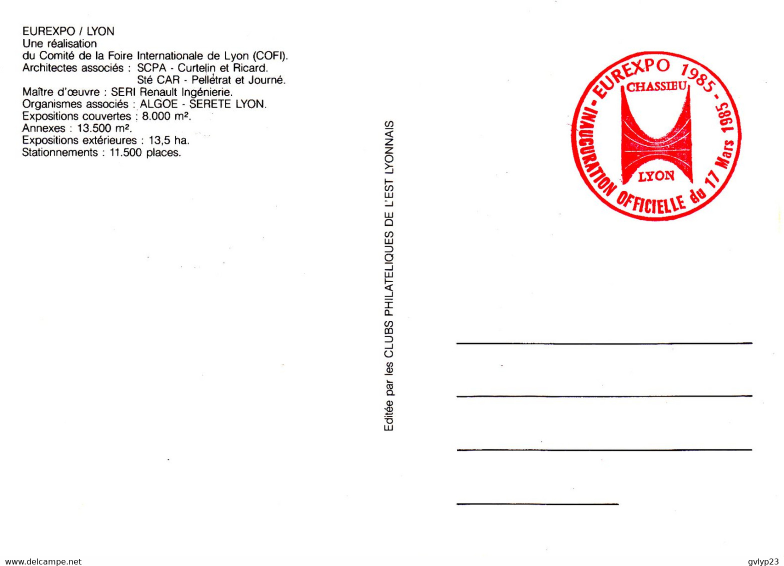 SOUVENIR PHILATELIQUE /EUREXPO LYON / INAUGURATION OFFICIELLE DU 17.03.85 / TP N°2357 JEAN-PAUL SARTRE - Cartas & Documentos