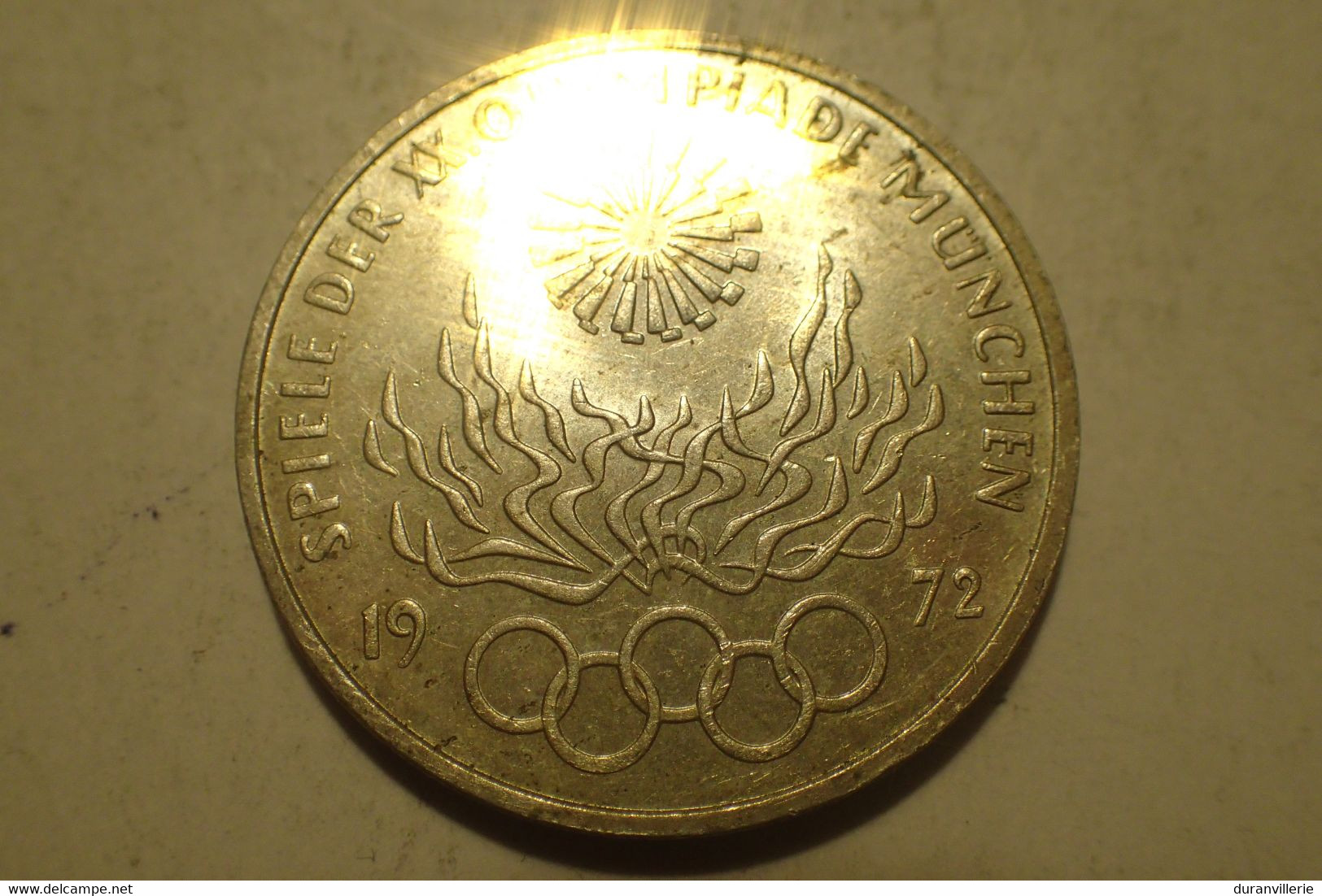 10 Mark Allemagne / Germany 1972 JO - Jeux Olympiques / Olympic Games - Munchen Munich - Argent / Silver SUP - Collections