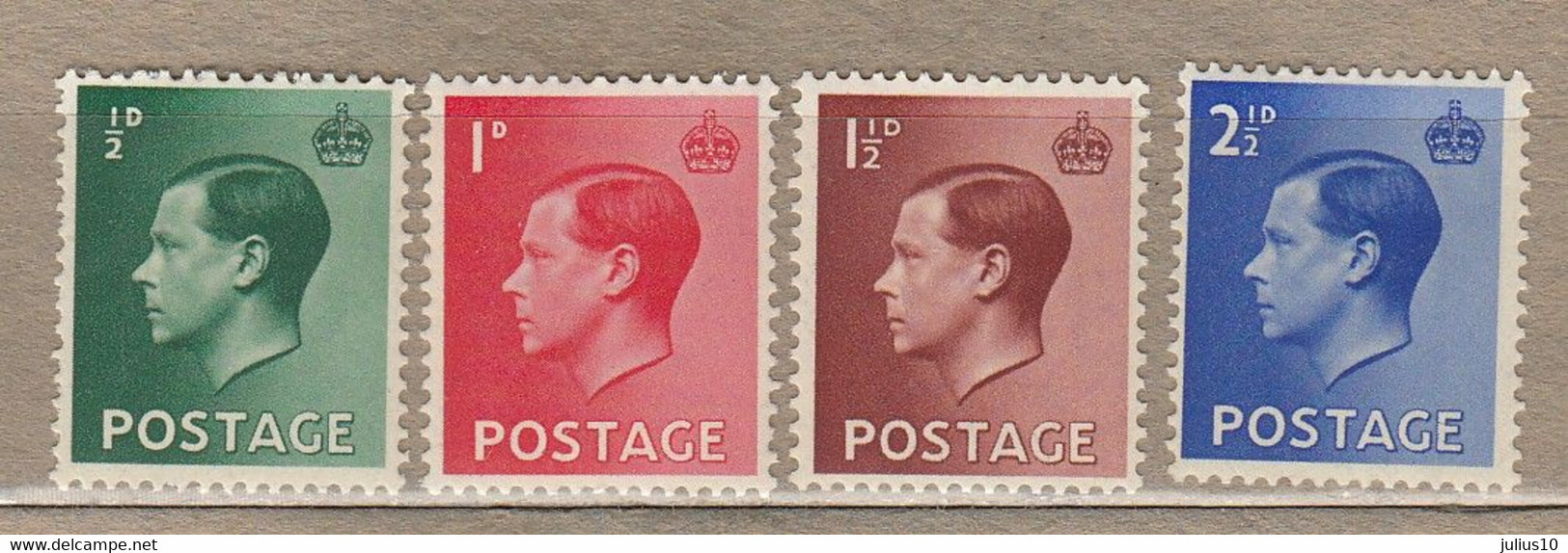 GB Edward VIII 1936 Mi 193-196, Wz 17 MNH(**) #30264 - Neufs