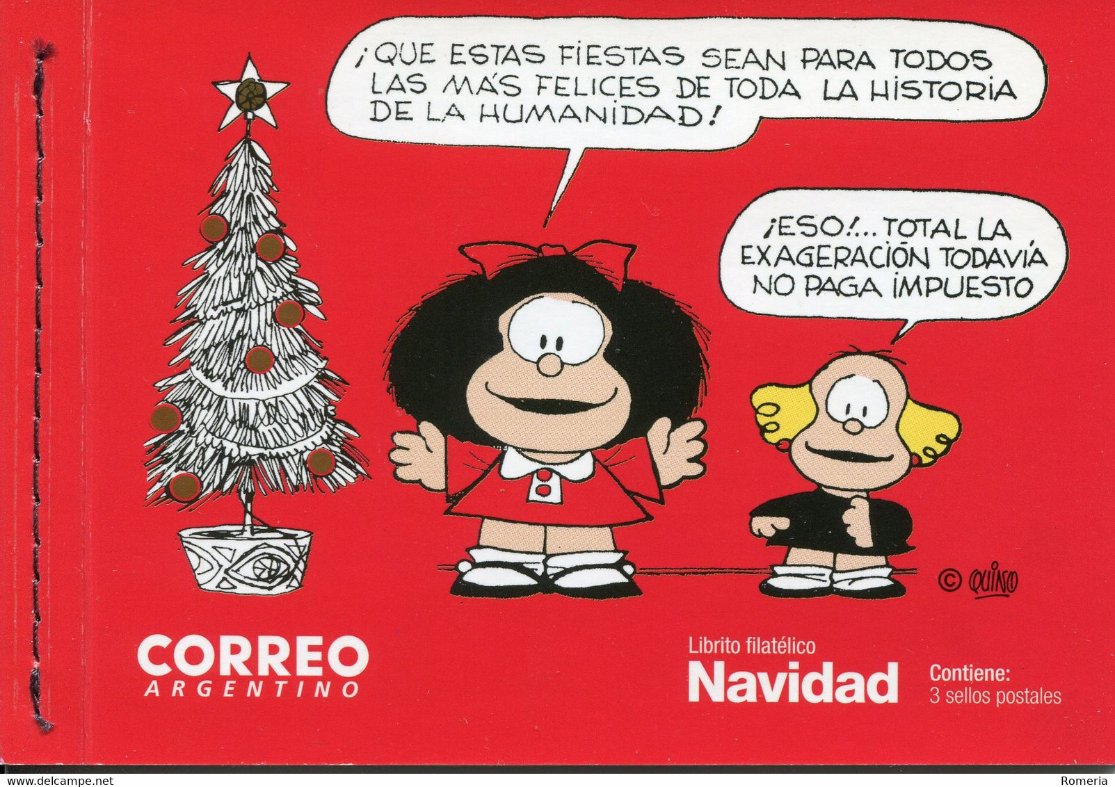 Argentine - 2017 - YT Carnet C 157 - Noël - Carnet Prestige - Mafalda - Nuevos