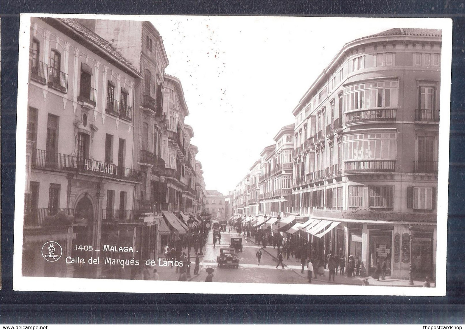 Malaga - Calle Del Marques De Larios - EDICIONS UNIQUE CANOS 1 MADRID UNUSED - Málaga