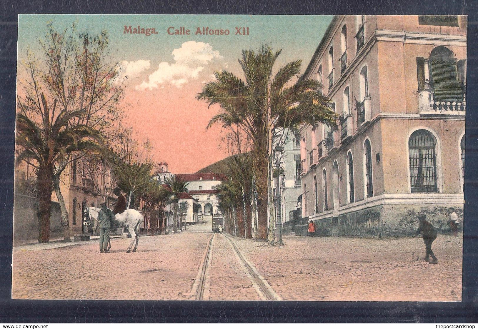 SPAIN Malaga - Espagne - Calle Alfonso XII ( Animée )  UNUSED - Malaga