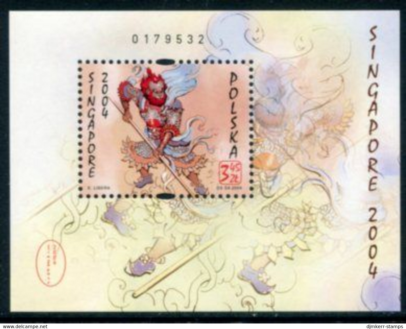 POLAND 2004 Singapore Philatelic Exhibition Block MNH / **.  Michel Block 159 - Ongebruikt