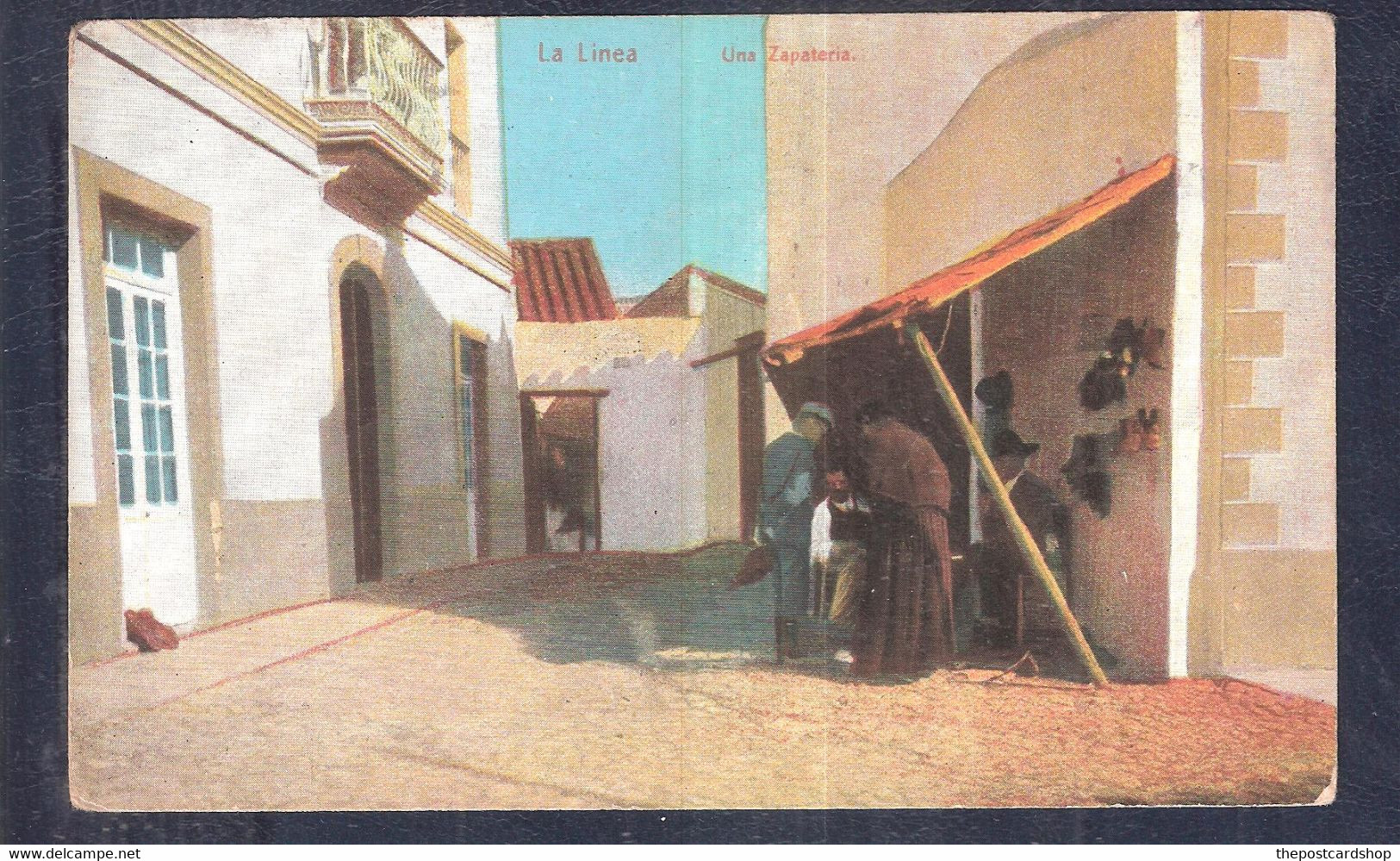 SPAIN Tarjeta DE CADIZ .Edificios. ZAPATERIA EN UNA CALLE DE LA LINEA DE LA CONCEPCION Unused - Cádiz