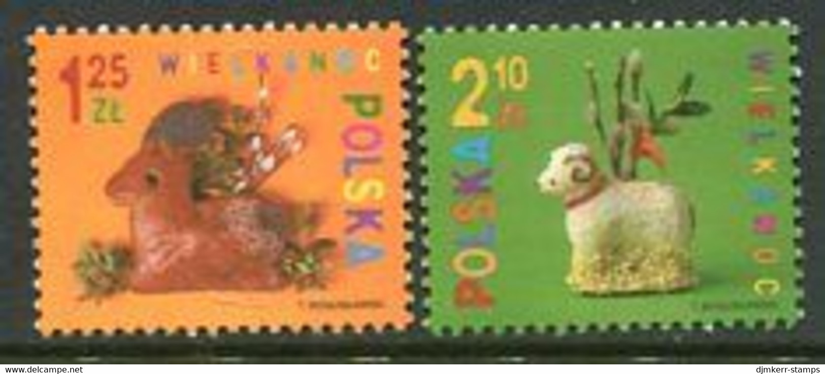 POLAND 2004 Easter MNH / **.  Michel 4099-100 - Unused Stamps