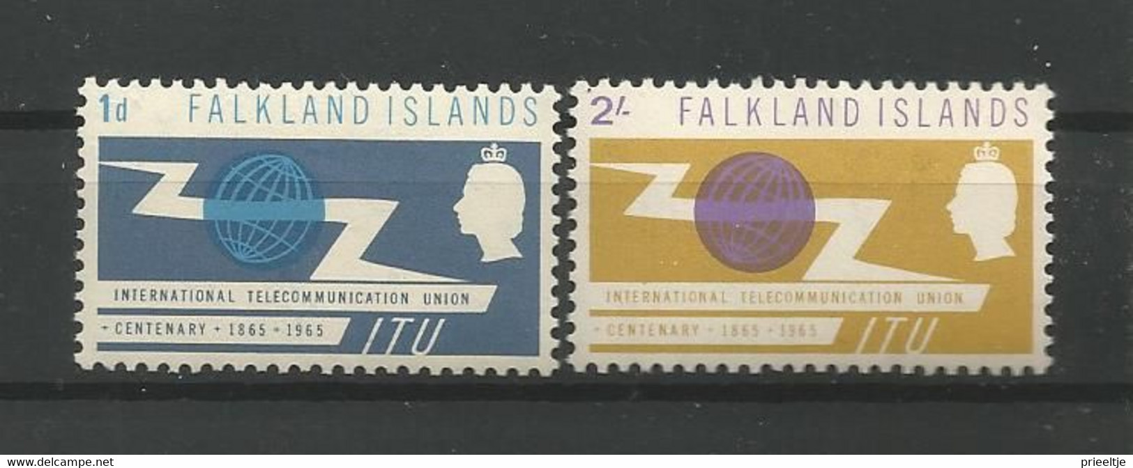 Falkland 1965 ITU Centenary Y.T. 148/149 ** - Falkland Islands