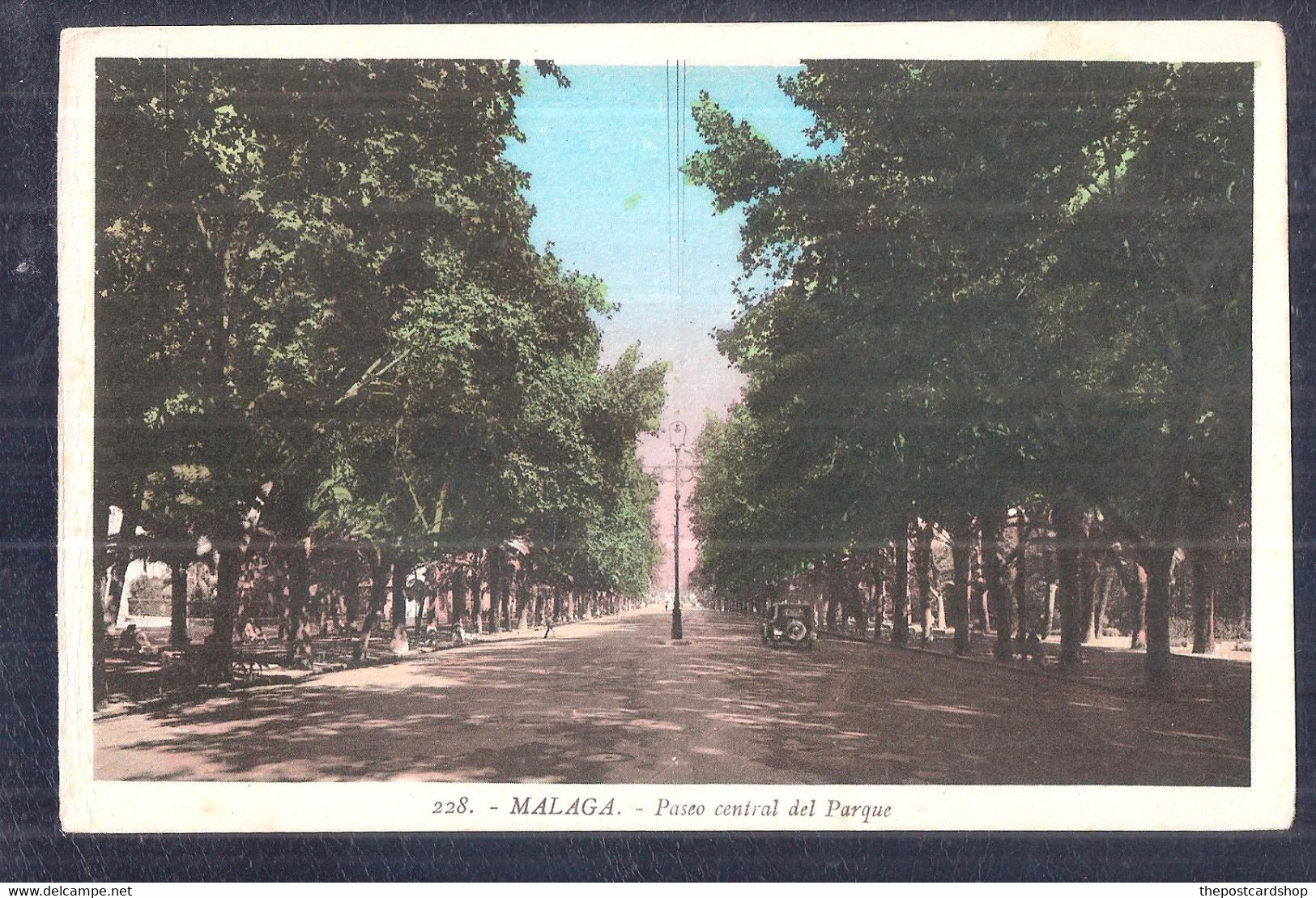 SPAIN MALAGA No.228 Paseo Central Del Parque Unused - Malaga