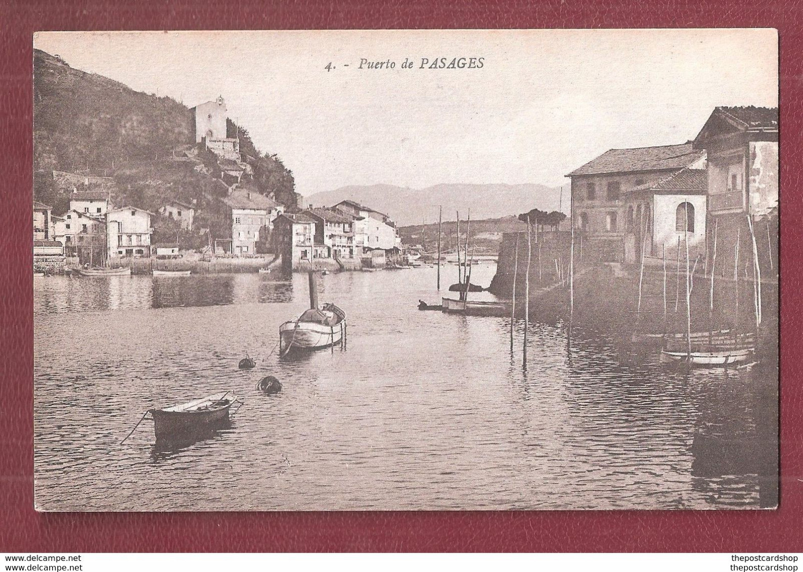 ESPAÑA PASAGES - SAN JUAN . SAN PEDRO STEAM BOAT TUG ? UNUSED - Guipúzcoa (San Sebastián)