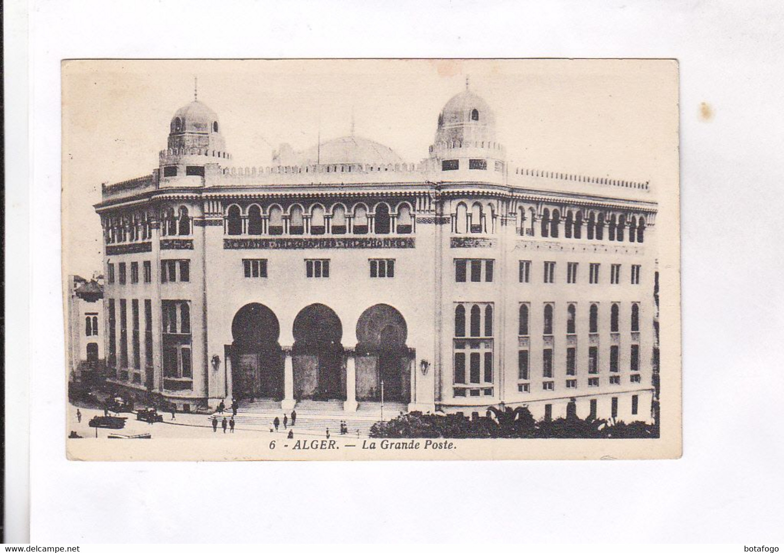 CPA ALGER, LA GRANDE POSTE  En 1947! (voir Timbre) - Algiers