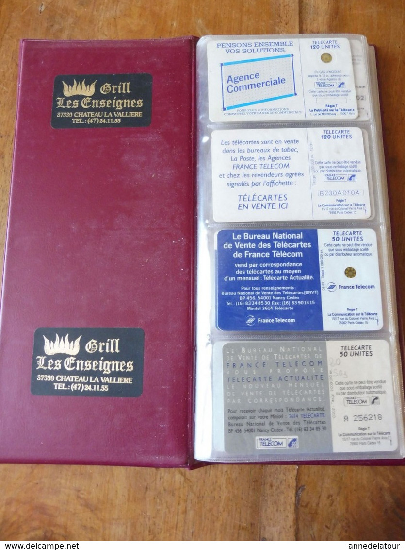 Lot De 48 TELECARTES (Cartes Téléphoniques) Diverses Dans Son Classeur A Pochettes - Fehldrucke