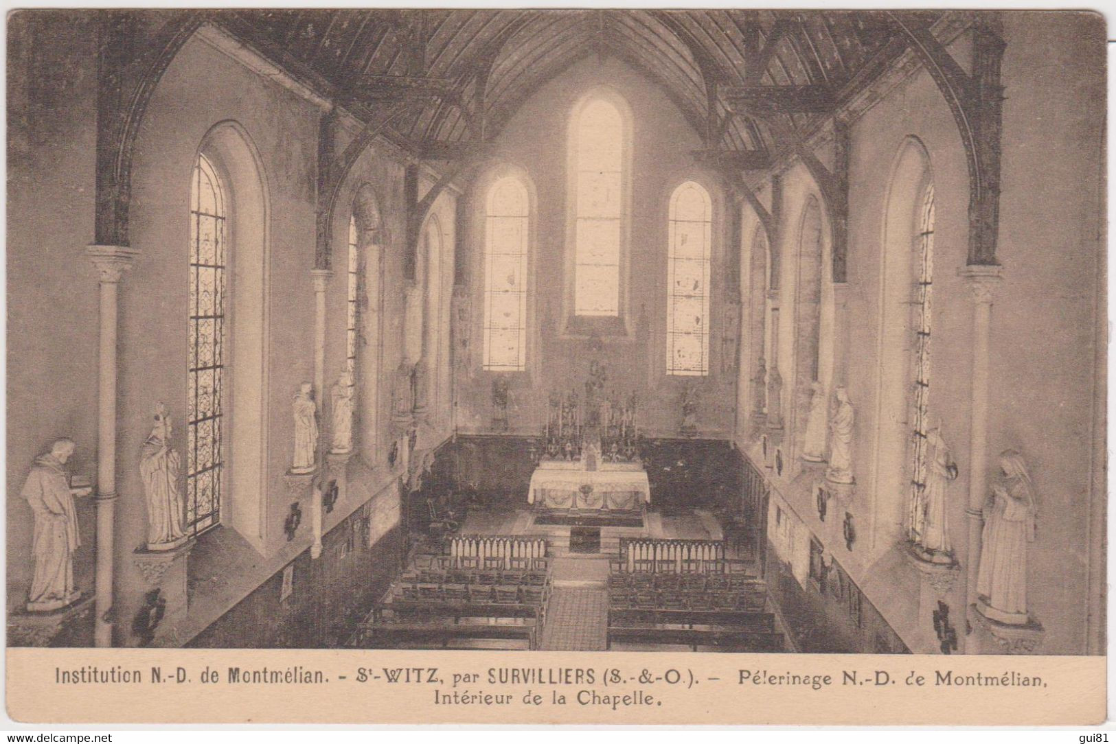 SAINT-WITZ - Institution Notre Dame De Montmélian - Intérieur De La Chapelle - Saint-Witz
