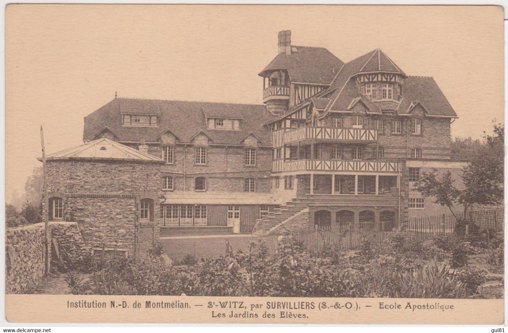 SAINT-WITZ - Institution Notre Dame De Montmélian - Ecole Apostolique - Le Jardin Des Elèves - Saint-Witz