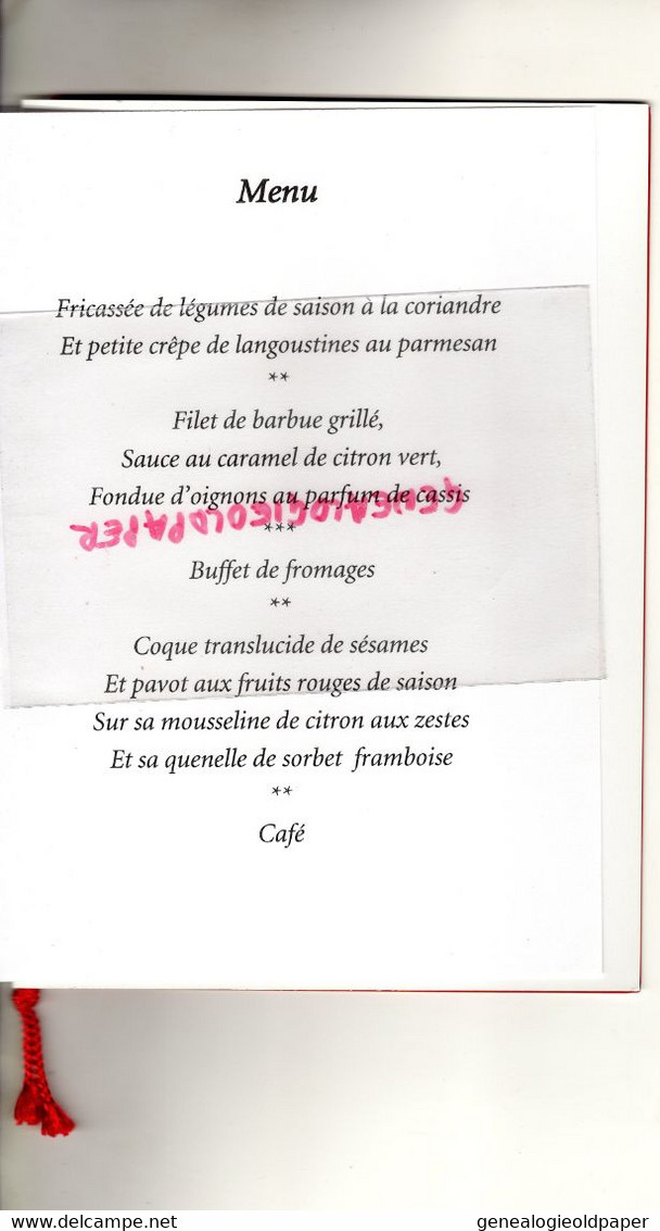 14 - DEAUVILLE - MENU CASINO BARRIERE -2 RUE EDMOND BLANC- 40 ANS HONDA -1964-2004 - Menus