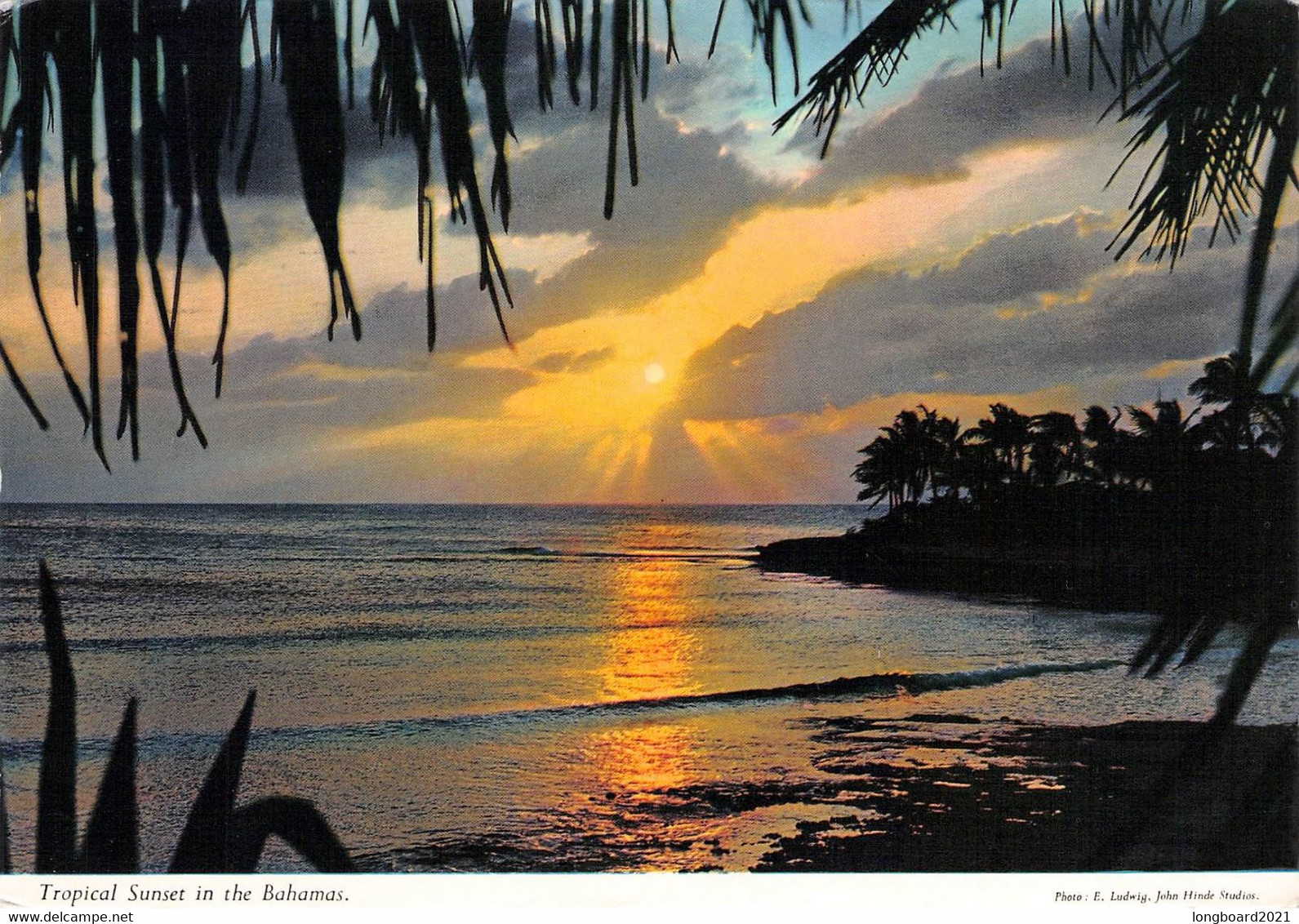 BAHAMAS - TYPICAL SUNSET IN THE BAHAMAS 1980 / P43 - Bahamas