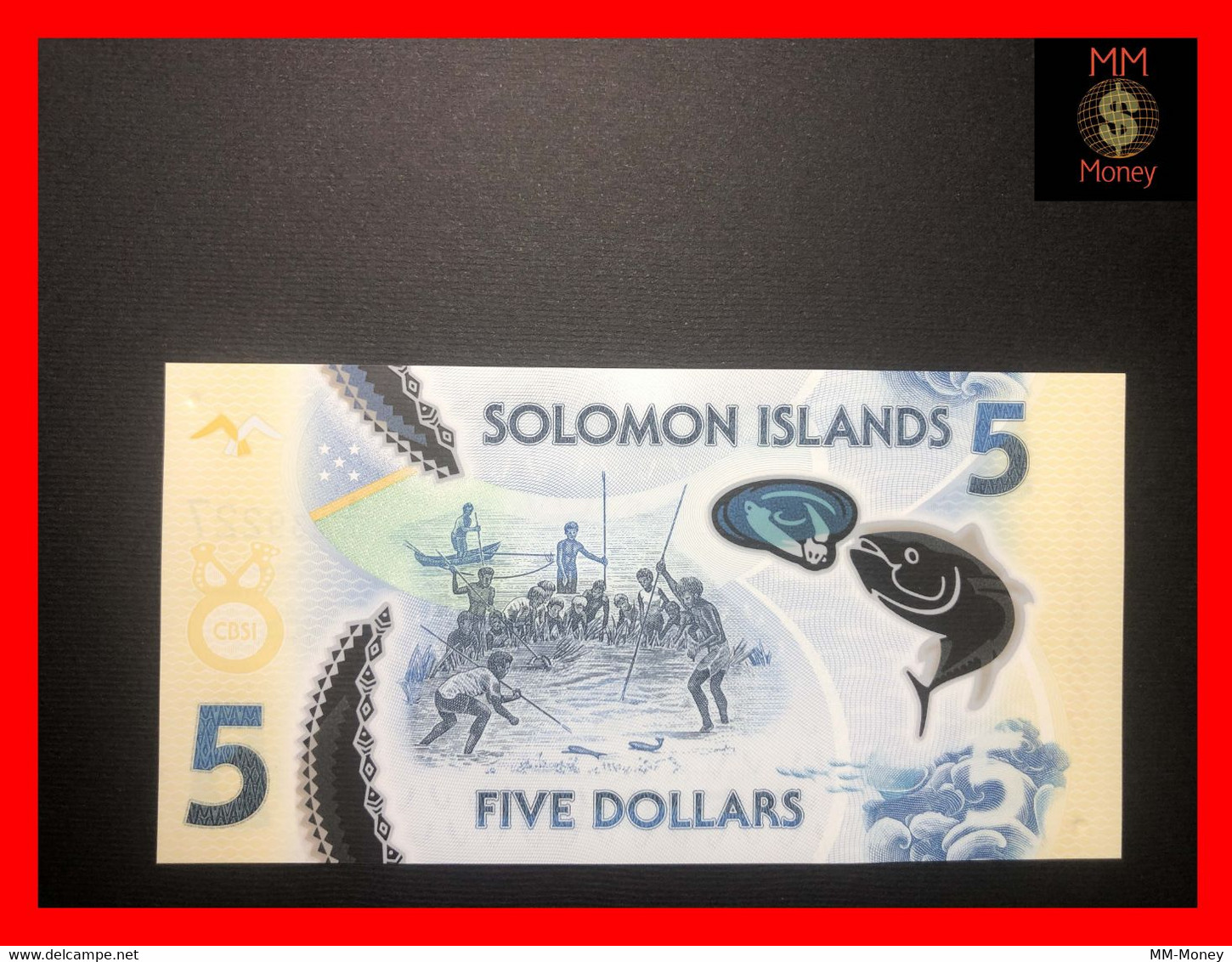 SOLOMON ISLANDS   5 $  2019  P. New   Polymer   UNC - Isola Salomon